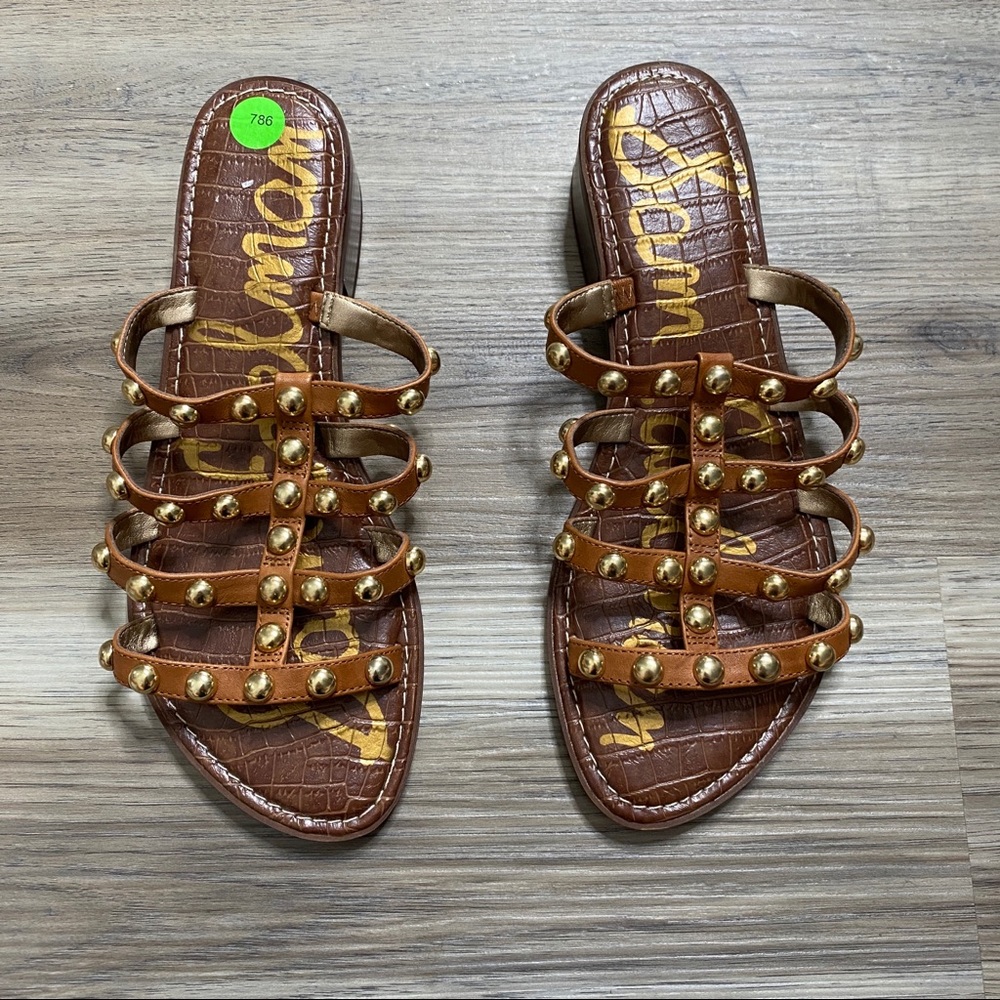 Sam Edelman Studded Juniper Heeled Sandals sz 8.5 - Picture 12 of 13